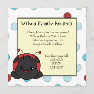Little Ladybug Cutie Invitation