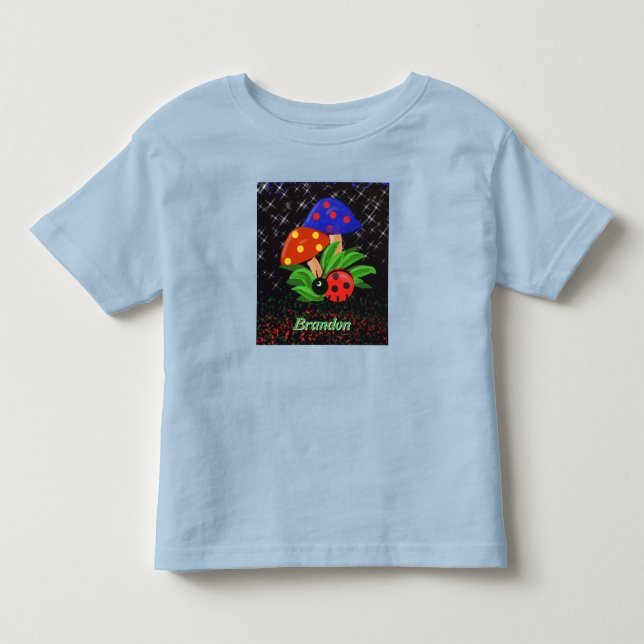 Little Ladybug, Personalized Toddler T-shirt (Front)