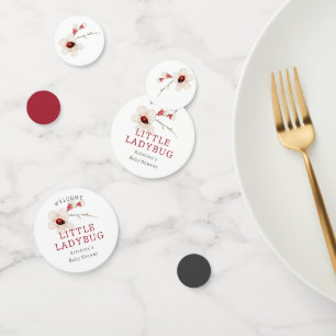 Little LadyBug Wildflower Baby Shower Confetti