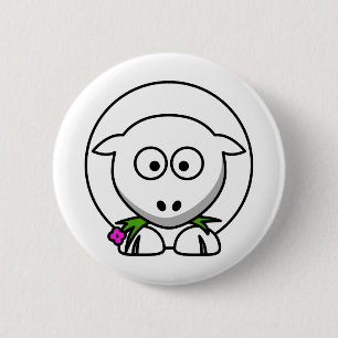 Little Lamb 2 Inch Round Button