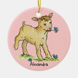 Little Lamb Baby Ornament