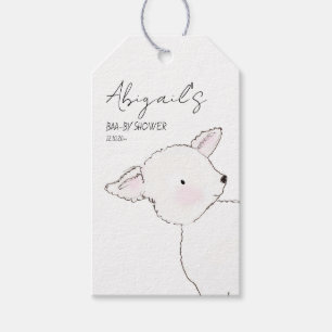 Little Lamb Baby Shower Gift Tags