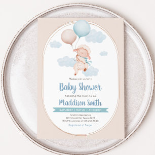 Little Lamb Baby Shower Invitation