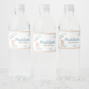 Little Lamb Baby Shower Water Bottle Label