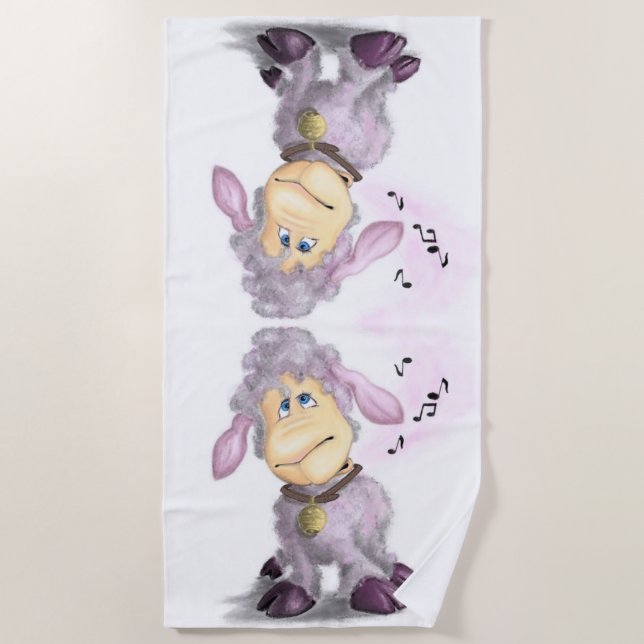 Little Lamb Beach Towel (Front)
