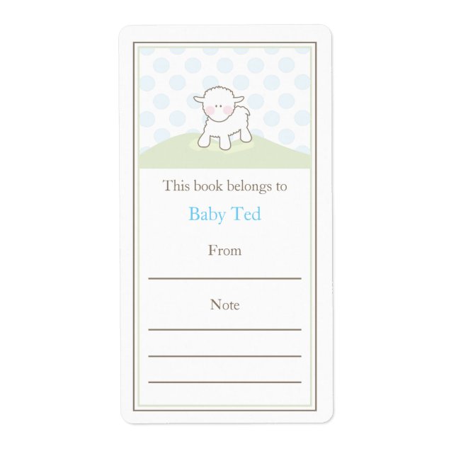 Little Lamb Bookplate (Front)