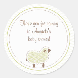 Little Lamb Favour Sticker