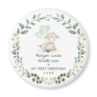 Little Lamb Greenery  Wreath Baby First Christmas