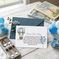 Little Lamb Hot Air Balloon Baby Shower Book