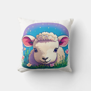 Little Lamb Throw Pillow