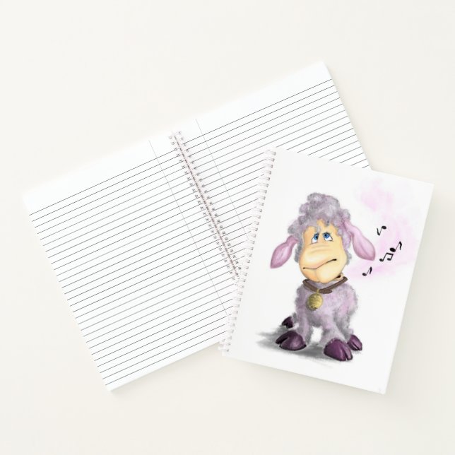 Little Lamb with Bell Notebook (Inside)