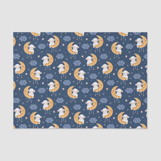 Little Lambs Tissue Paper (Front)