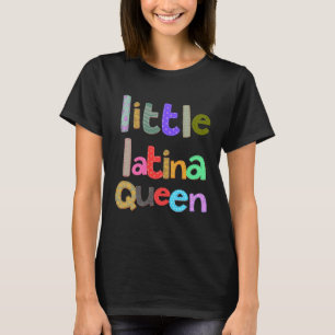Little Latina Queen Latin American Girl Womens Spa T-Shirt