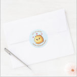 Little Latke Hanukkah Baby Shower  Classic Round Sticker<br><div class="desc">Hanukkah Baby Shower for the new parents to be. Features a cute latke baby. Great for a girl or boy baby to be! All wording can be changed. To make more changes go to Personalize this template. On the bottom you’ll see “Want to customize this design even further? Click on...</div>