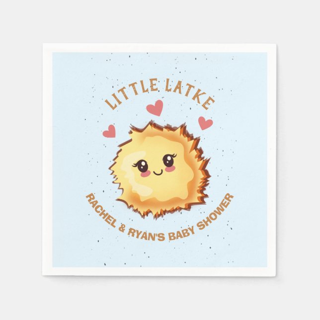 Little Latke Hanukkah Baby Shower  Napkin (Front)