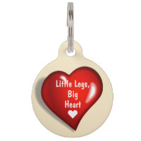 Little Legs Big Heart Pet ID Tag
