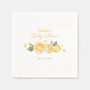 Little Lemon Baby Shower Personalized Napkin