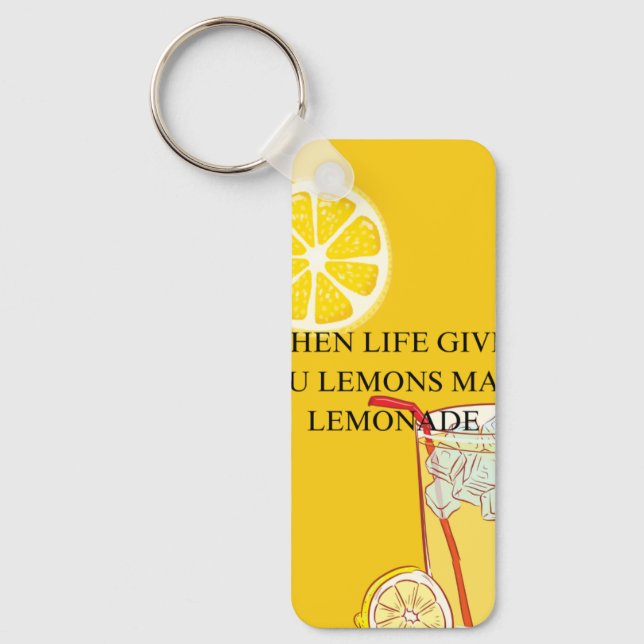 Little Lemon Charm Keychain (Front)