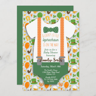 Little Leprechaun Baby Shower Invitation