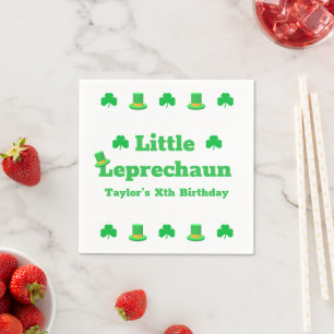 Little Leprechaun Birthday Napkin