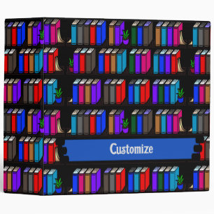 Little Library Book Shelves Black Binder