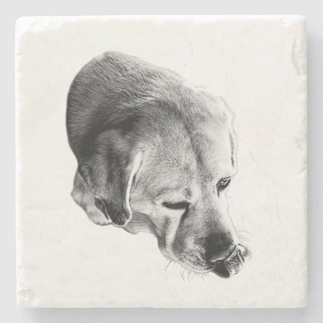 Little Lick, Big Personality Stone Coaster (Front)