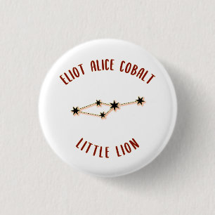 Little Lion 1 Inch Round Button