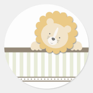 Little Lion {Green} Stickers