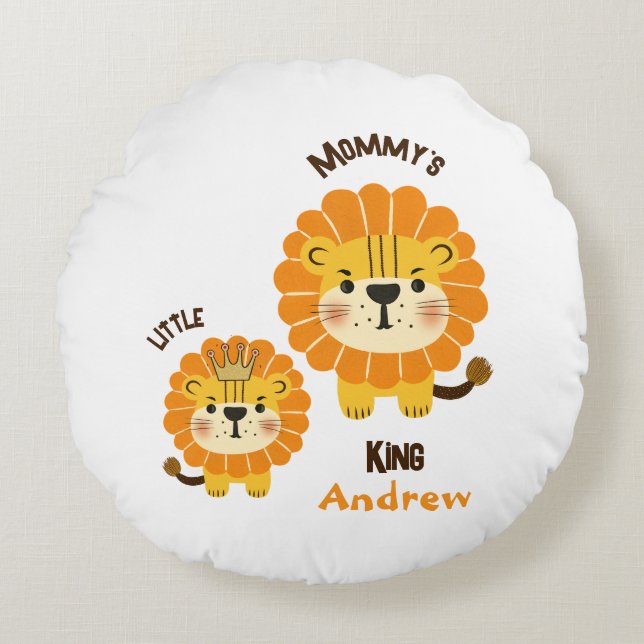 Little lion round pillow (Front)