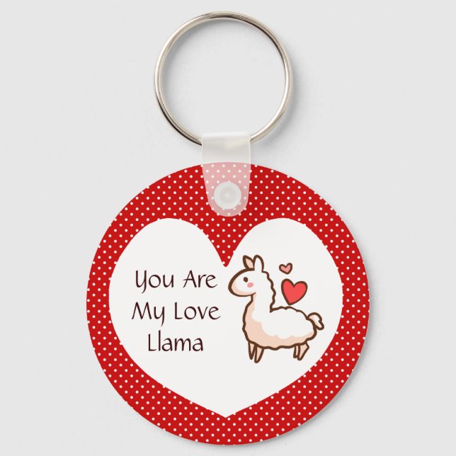 Little Llama Keychain (Front)