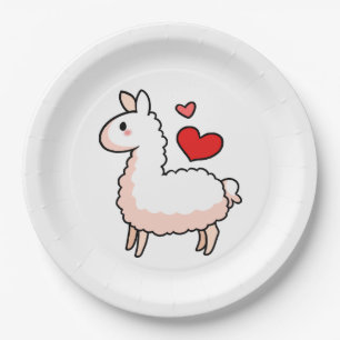 Little Llama Paper Plate