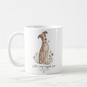 Little Long-Legged love - Cute Greyhound Dog Shirt Coffee Mug