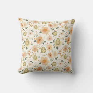 Little Love Avocados Baby Throw Pillow