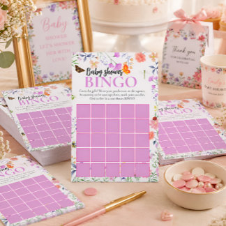 Little Love Bug Baby Shower Bingo Game