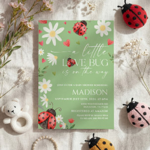 Little Love Bug Baby Shower Invitation