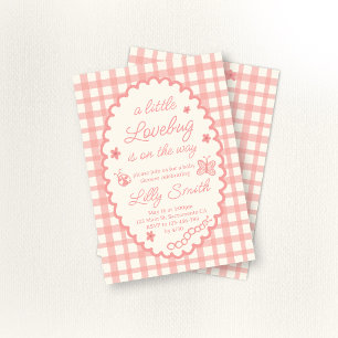 Little Love Bug Baby Shower Invitation