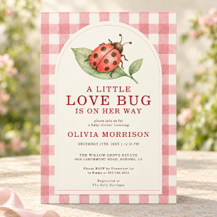 Little Love Bug Baby Shower Invitation
