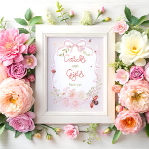 Little Love Bug Floral Bink Cards and Gifts Poster