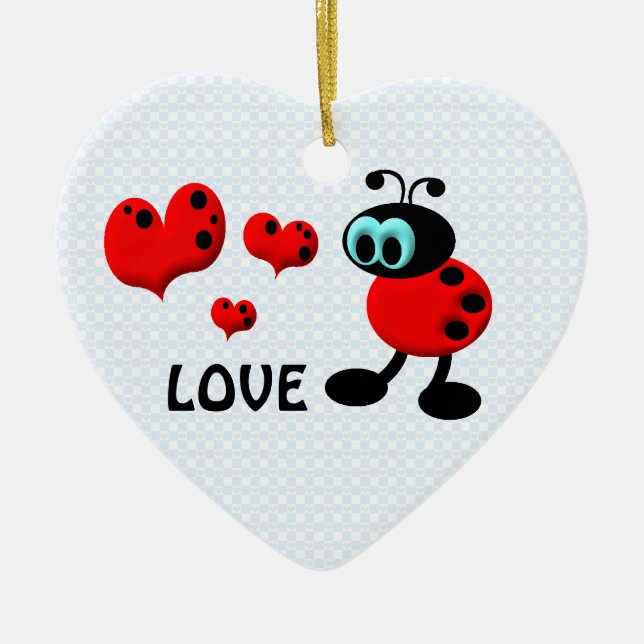 Little Love Bug Keepsake Ornament (Front)