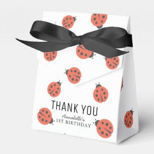 Little Love Bug Ladybug Birthday Favor Box
