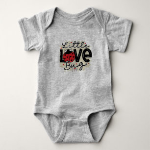 Little Love Bug Valentine  Baby Bodysuit