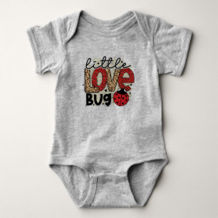 Little Love Bug Valentine  Baby Bodysuit