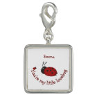 Little Lovebug Cute Ladybug Quote Custom Name
