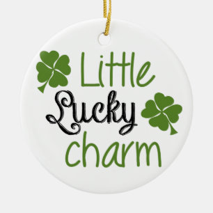 Little lucky charm ceramic ornament