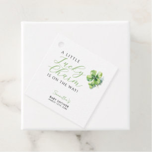 Little Lucky Charm is on the way Baby Shower Favour Tags