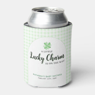 Little Lucky Charm   St Patrick's Day Baby Shower Can Cooler