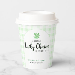 Little Lucky Charm St Patrick's Day Baby Shower Paper Cups