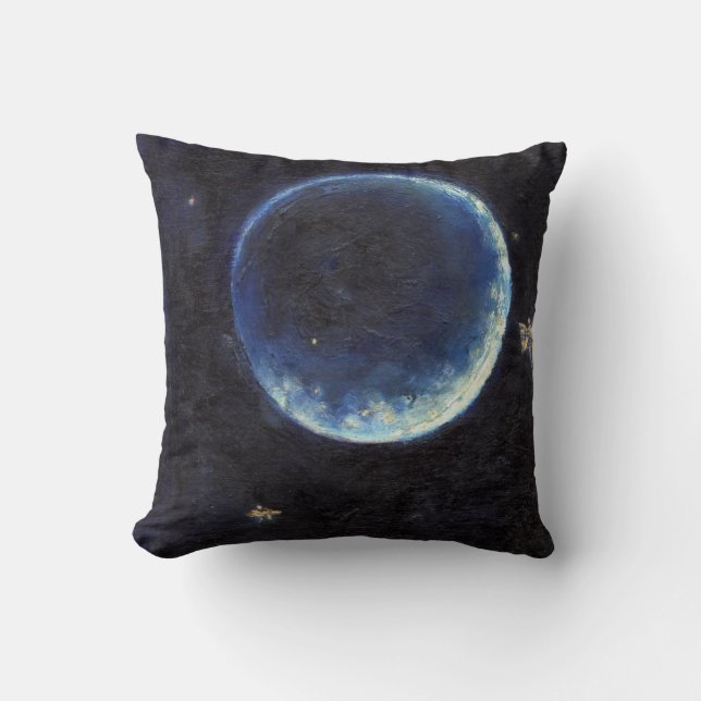 Little Lune 2014 Throw Pillow (Front)