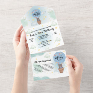little man adventure awaits baby shower all in one invitation