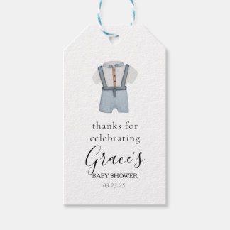 Little Man Baby boy favour tags